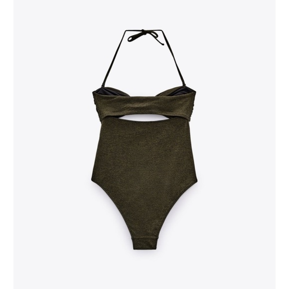 Zara KNOTTED SWIMSUIT
KHAKI - Picture 3 of 3